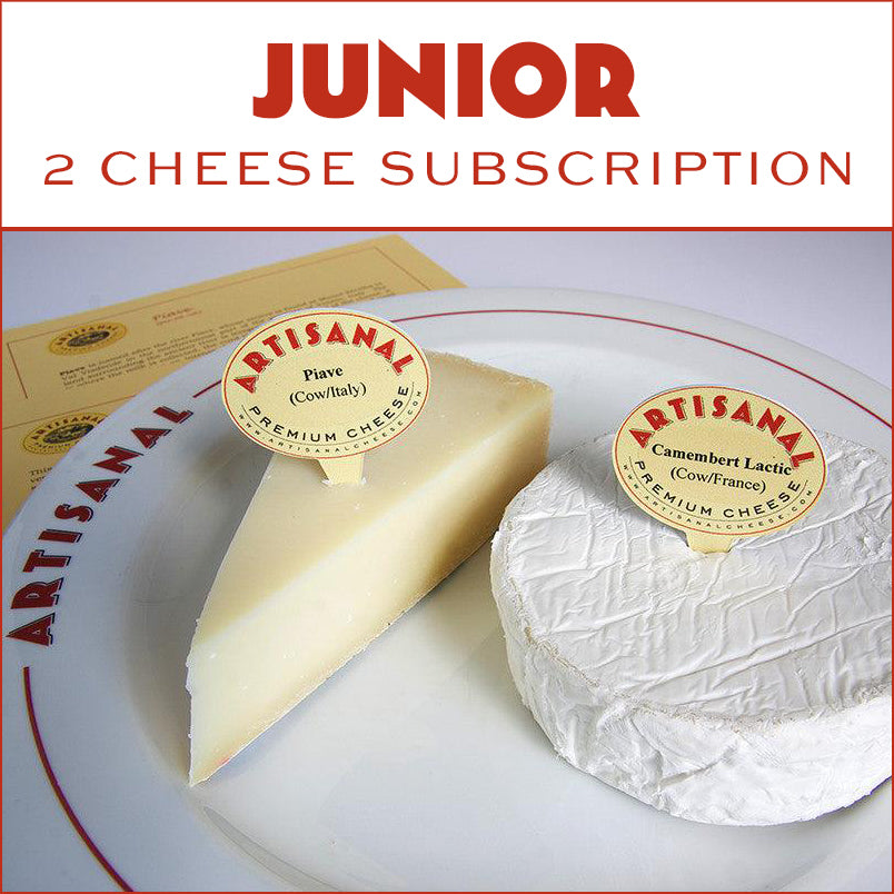 Artisanal Cheese Monthly Club 2 cheeses subscription